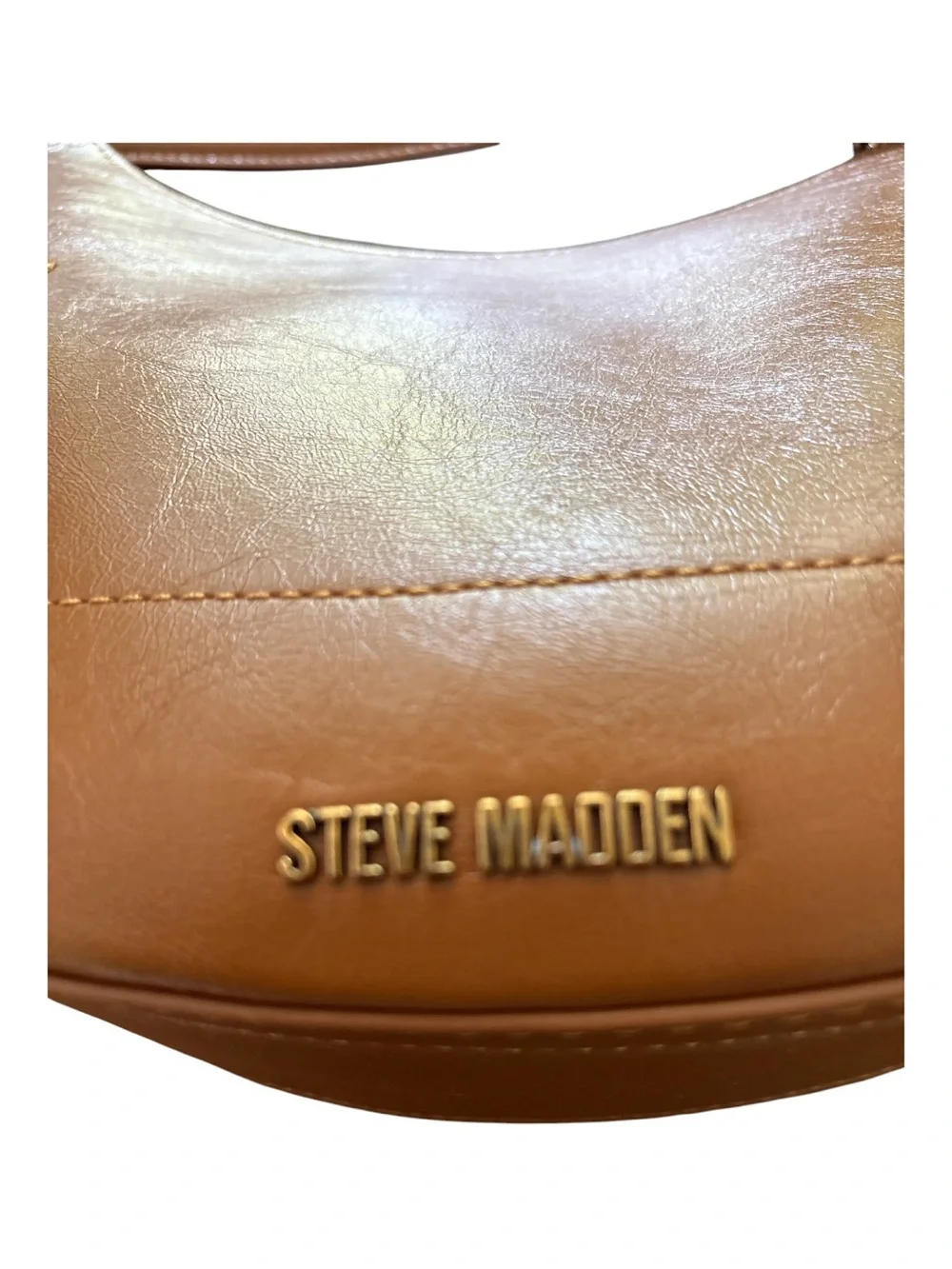 STEVE MADDEN BROWN CRESCENT SHOULDER BAG NWT